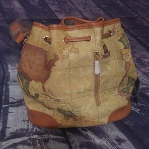 Nucelle Bags - Nucelle Drape Map Bucket Bag Nucelle Bags - Nucelle Drape Map Bucket Bag